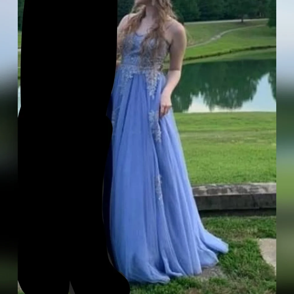 Dillards | Dresses | Light Bluepurple Prom Dress | Poshmark